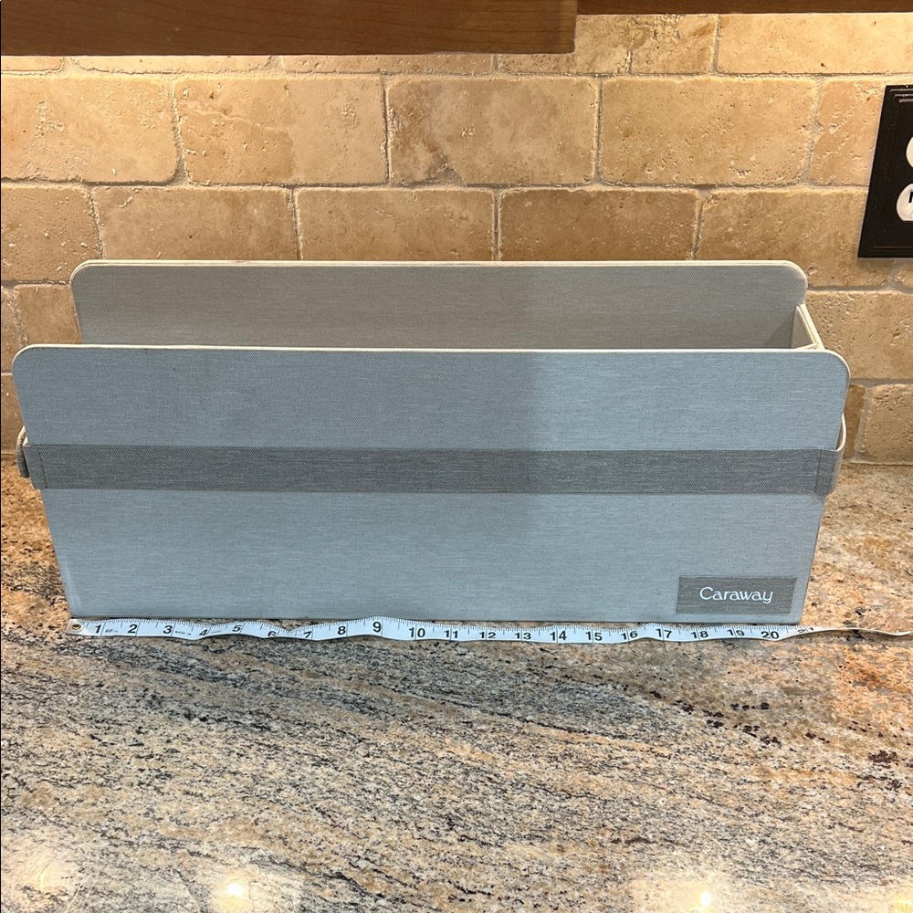 Caraway Gray Fabric Storage Organizer - Pans